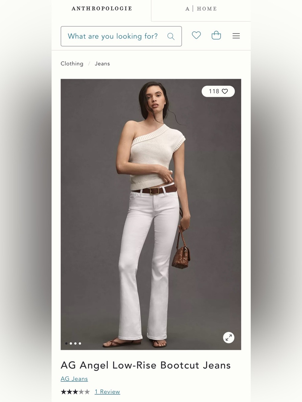 AG - Angel Low Rise Bootcut Jeans in Gallery White size 29 R